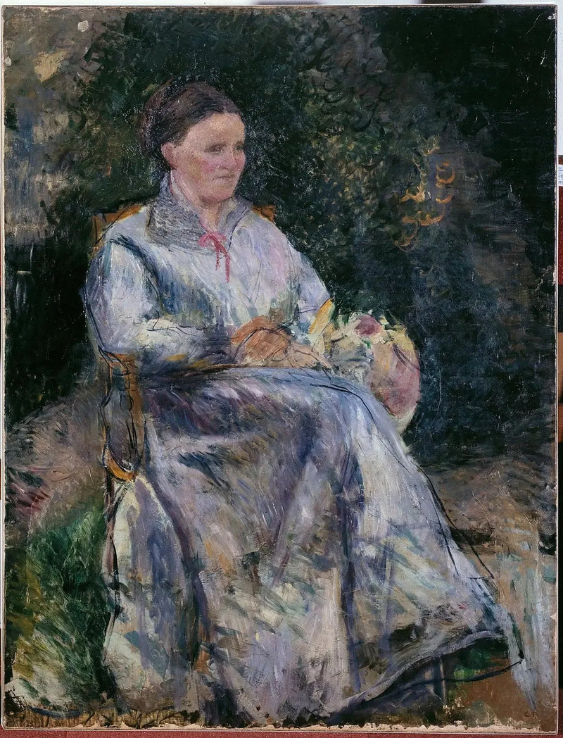 Julie Pissarro i hagen - Camille Pissarro