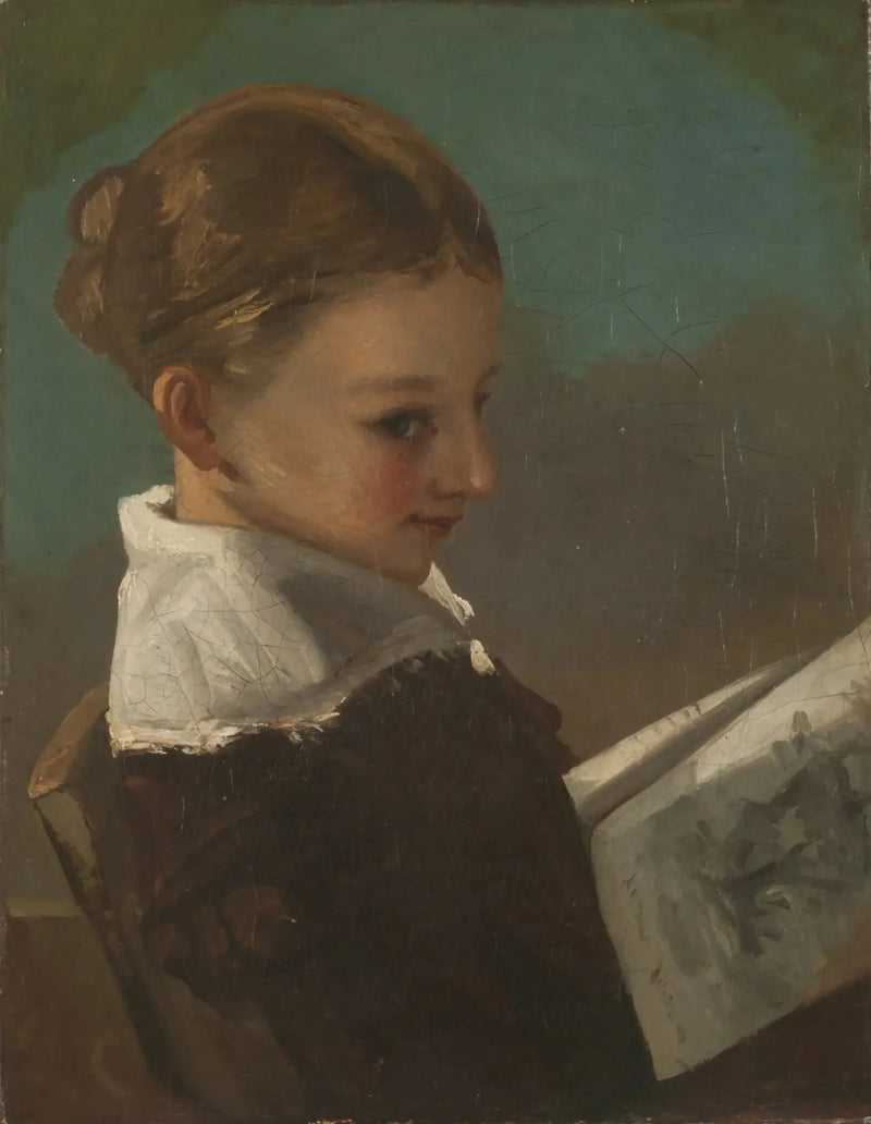 Juliette Courbet, ti år gammel - Gustave Courbet