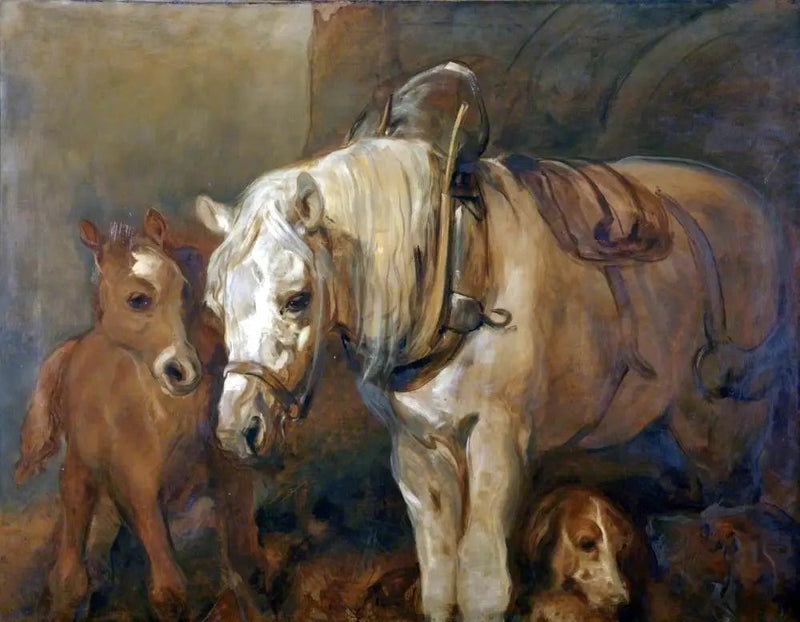 Hest og føll - Edwin Henry Landseer

Source:
Jument et poulain - Edwin Henry Landseer