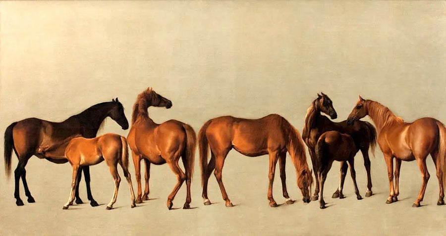 Hingster og føl uten tidligere historie - George Stubbs

Source:
Juments et poulains sans antécédents - George Stubbs