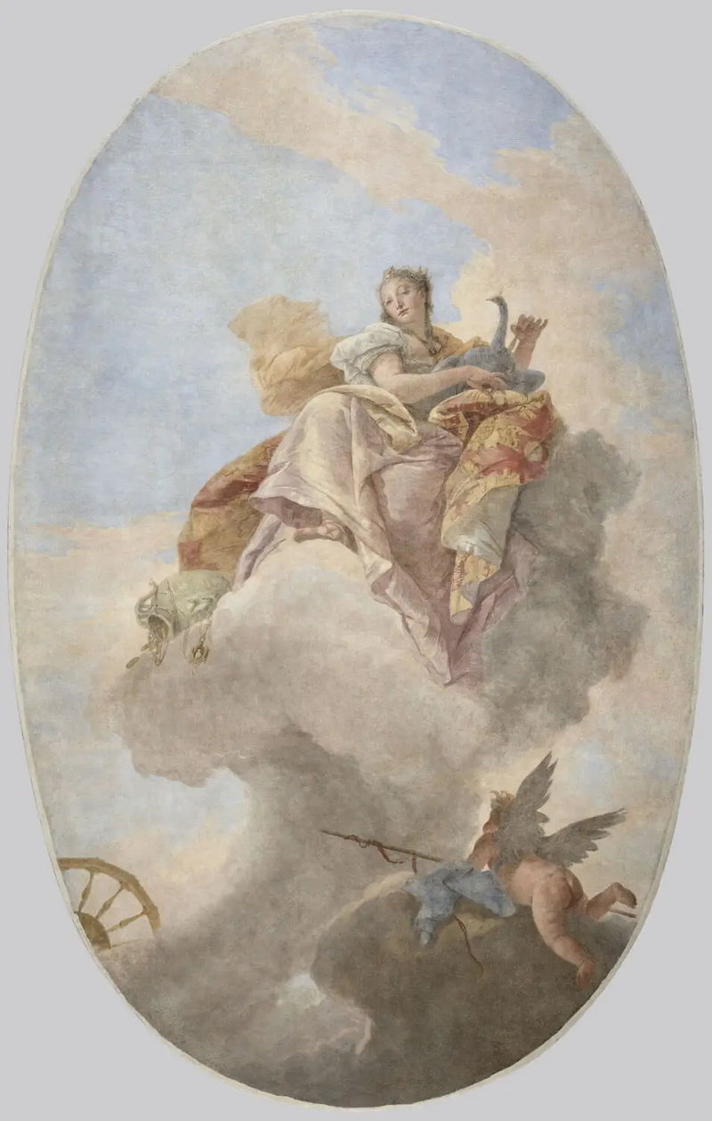 Junon midt i skyene - Giovanni Battista Tiepolo