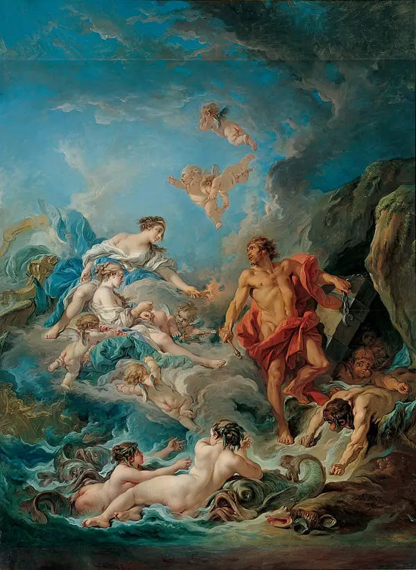 Junon som ber Éole om å frigjøre vindene - François Boucher