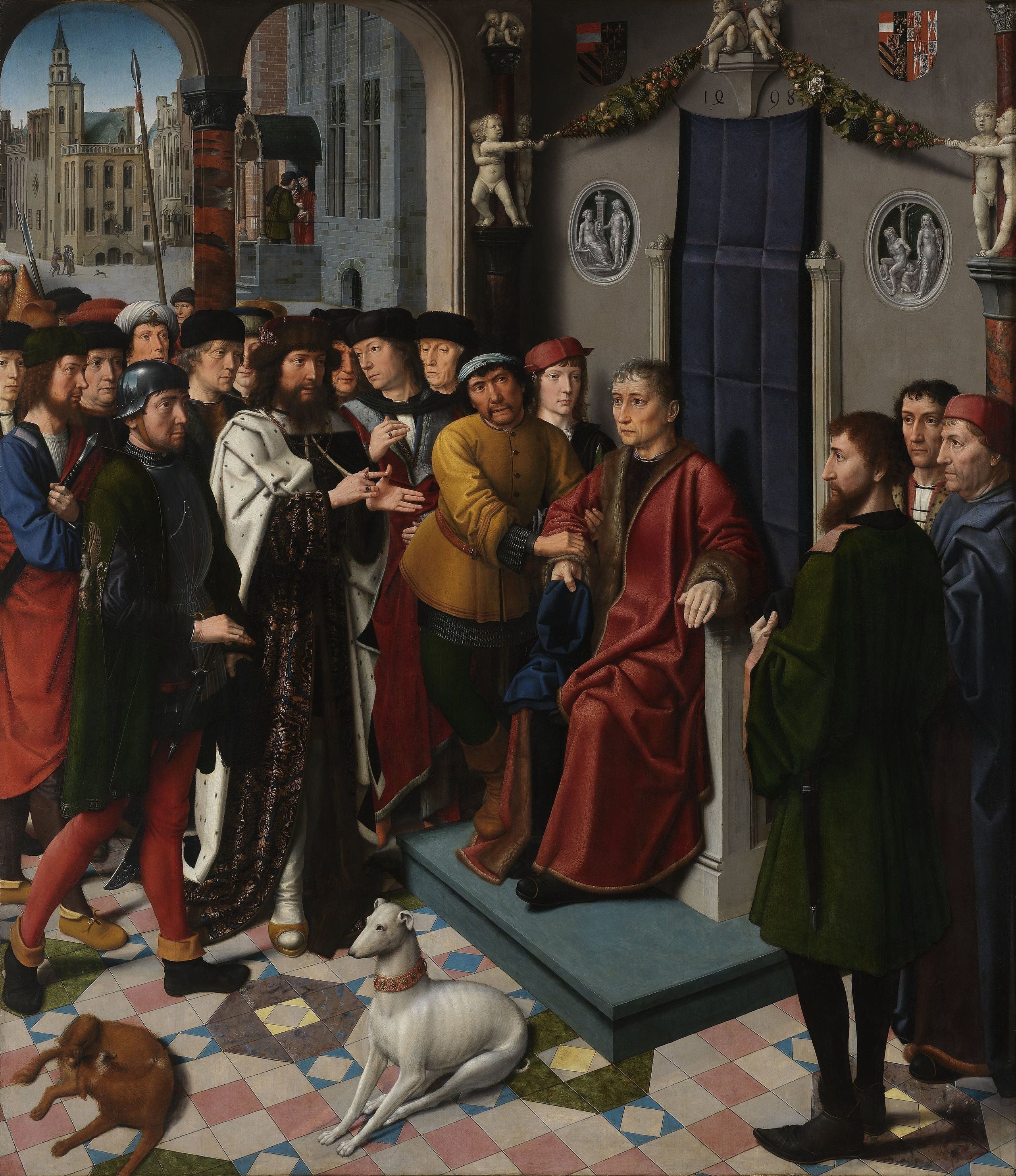 Justice de Cambyse : l'arrestation de Sisamnès - Gérard David image 1 reproduction artisanale de tableau
