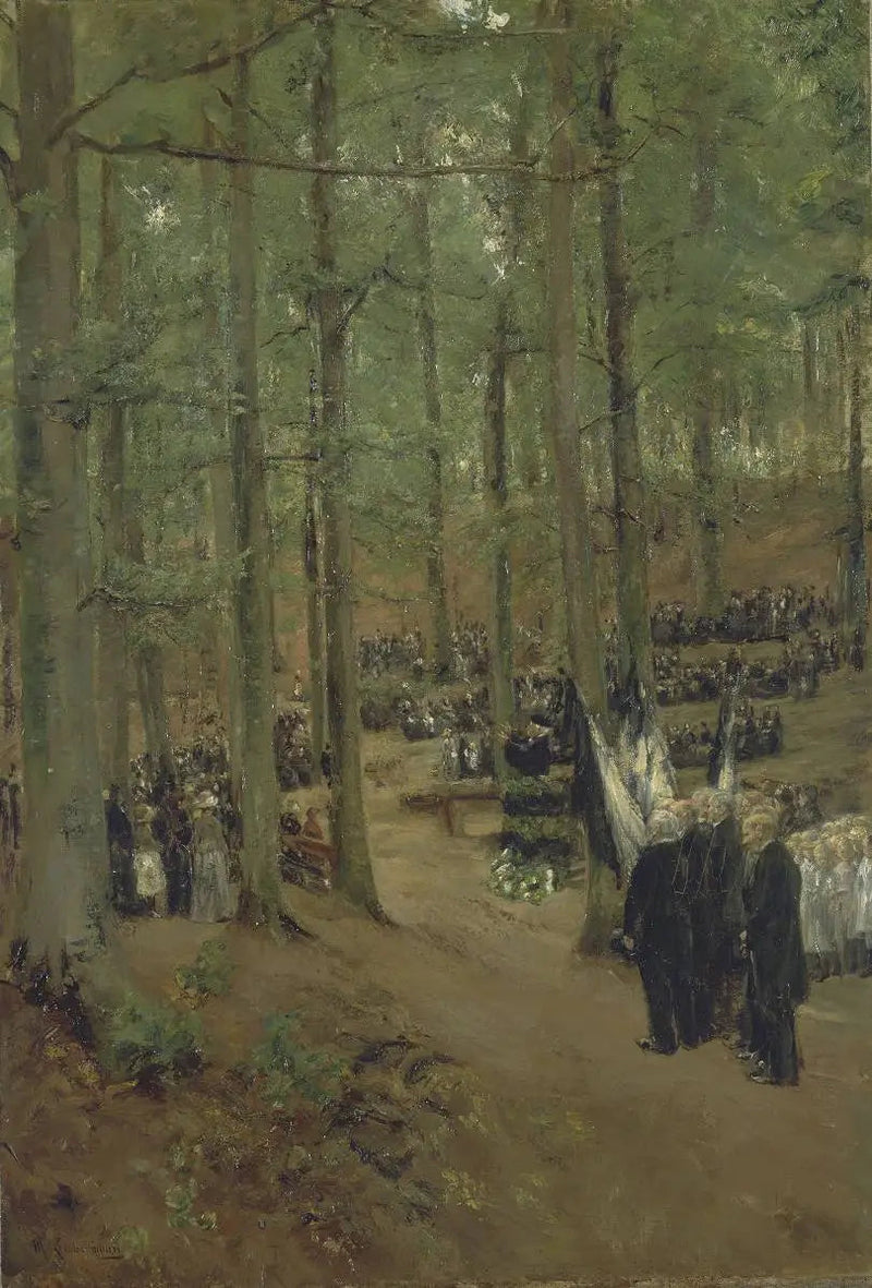 Kaiser Friedrichs minnesfeiring i Kösen - Max Liebermann