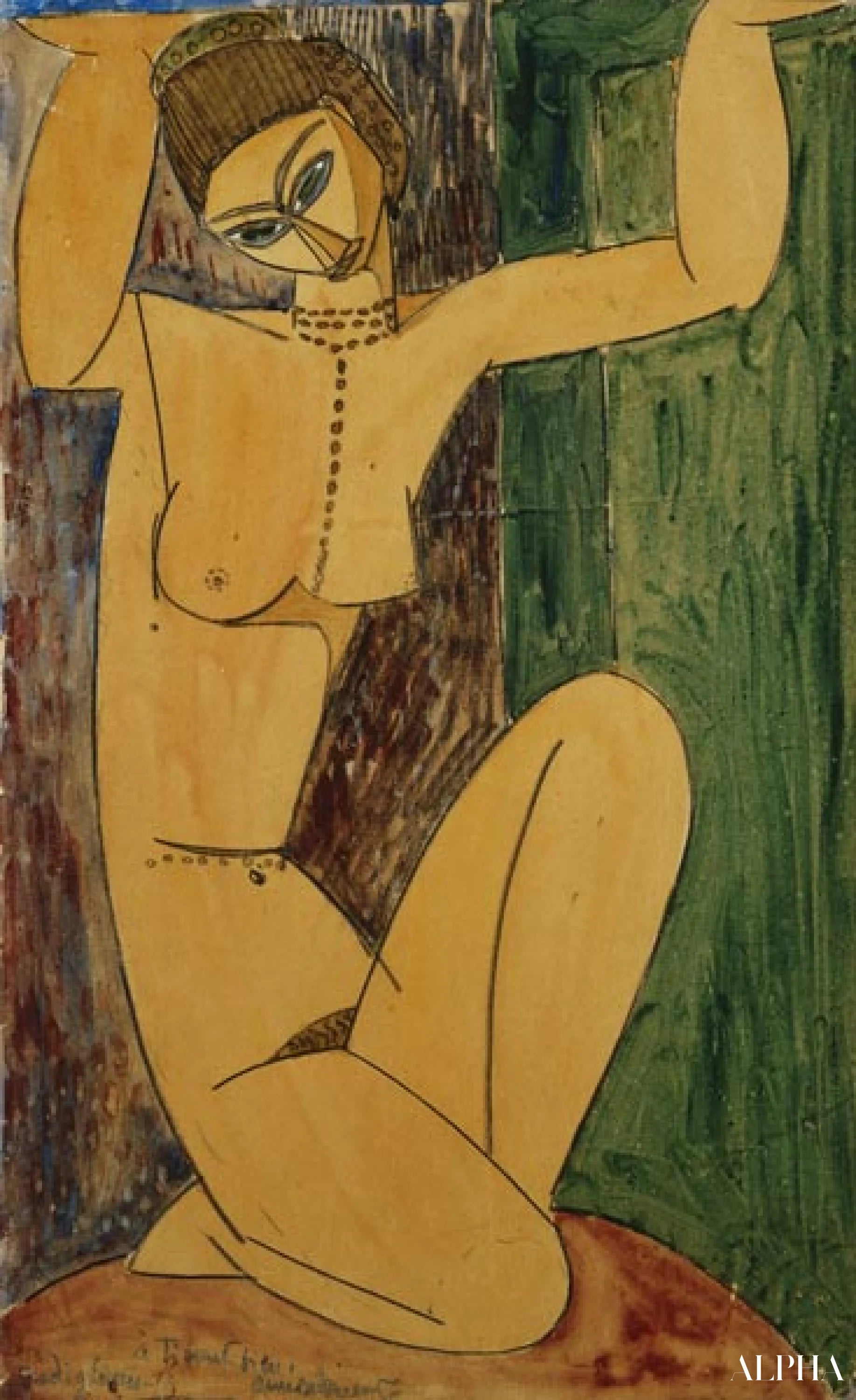 Karyatide - Amedeo Modigliani - Høykvalitets reproduksjoner av malerier og bilder