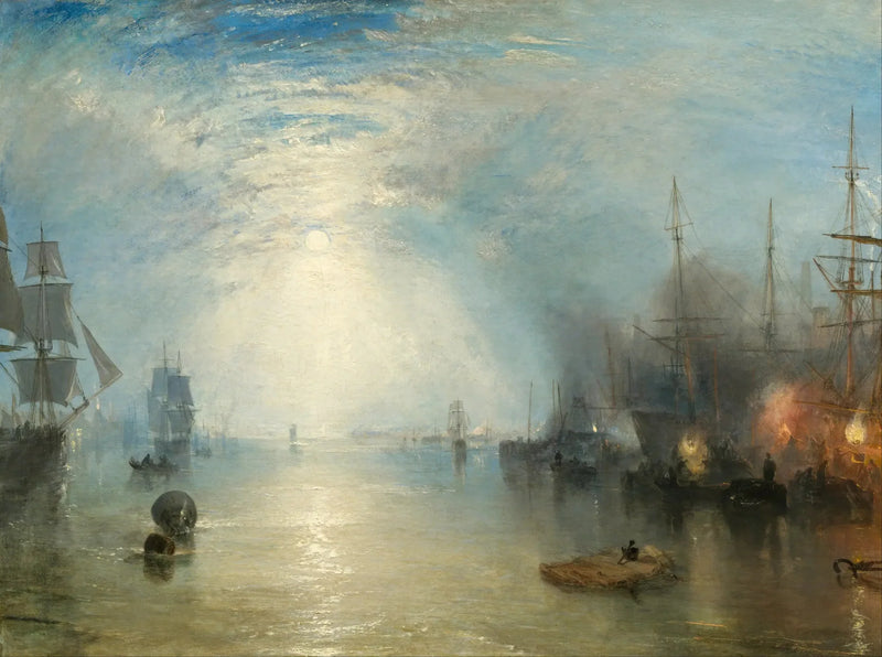 Keelmen som hever kull i måneskinn - J. M. W. Turner