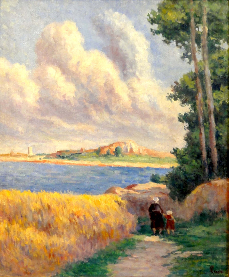 Kermouster, veien - Maximilien Luce
