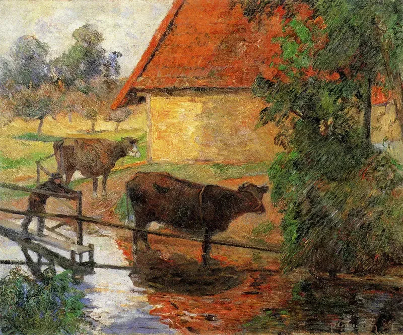 Drikkested I - Paul Gauguin