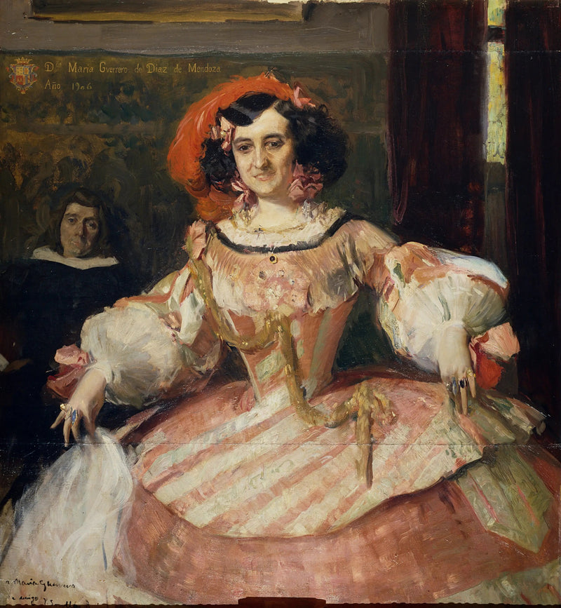 Skuespillerinnen María Guerrero som « Den dumme damen » - Joaquín Sorolla