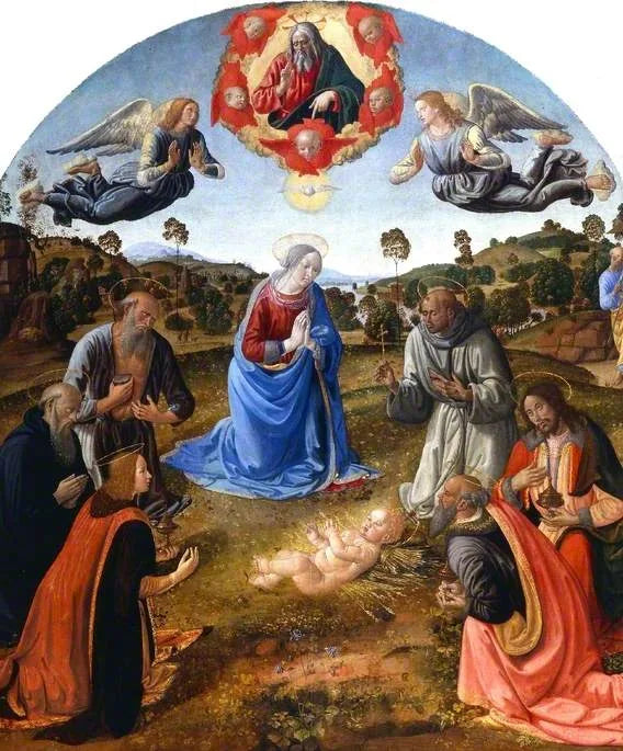 Barnets tilbedelse - Cosimo Rosselli