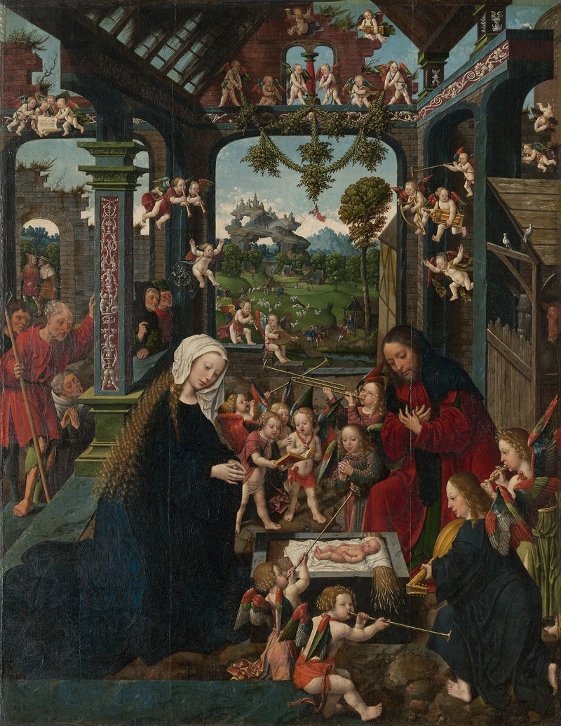 Barnets tilbedelse - Jacob Cornelisz van Oostsanen