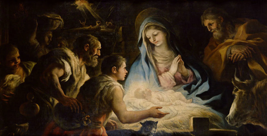 Adorasjon av hyrdene (1696) - Luca Giordano