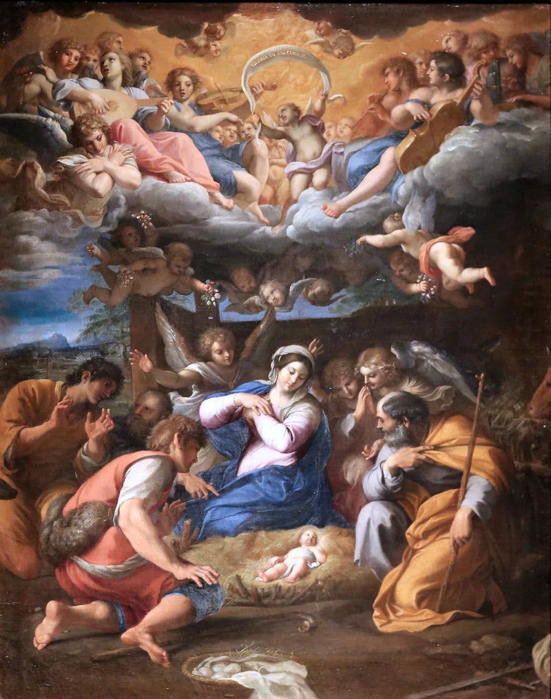 Adorasjonen av hyrdene - Annibale Carracci
