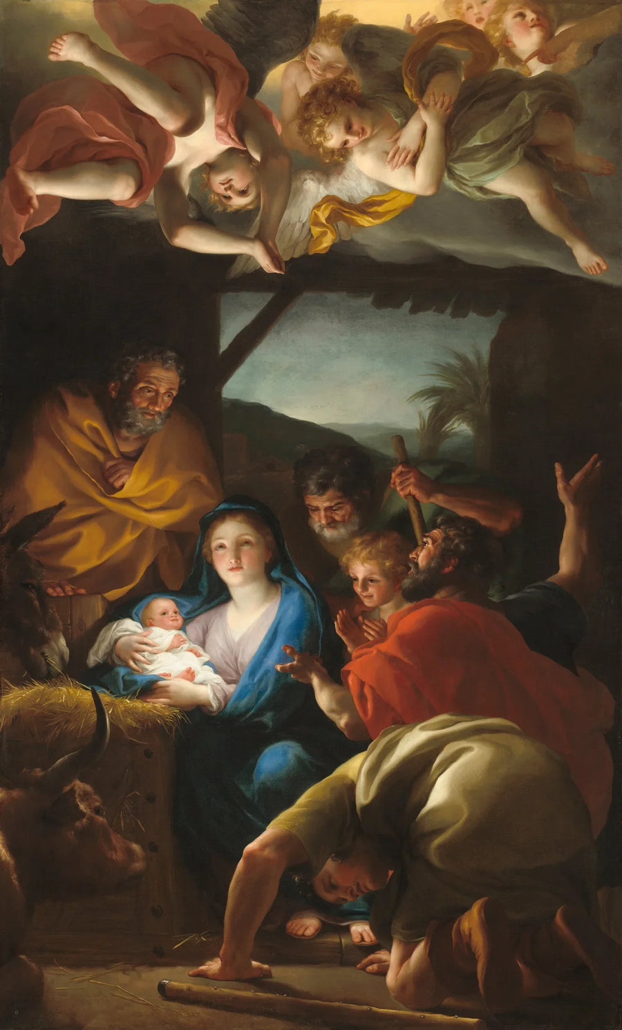 Hyrdenes tilbedelse. - Anton Raphael Mengs