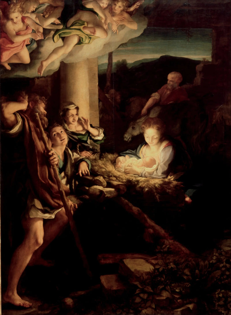 Adorasjonen av hyrdene - Antonio da Correggio