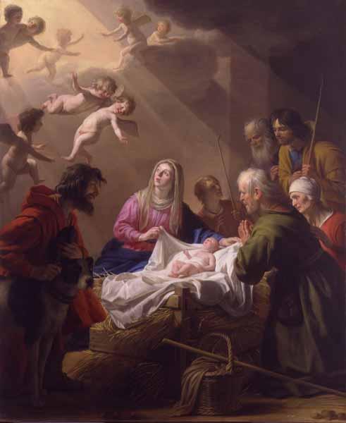 Adorasjon av hyrdene - Gerrit van Honthorst