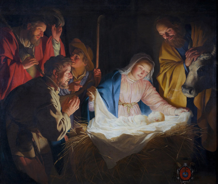 Hyrdenes tilbedelse - Gerrit van Honthorst