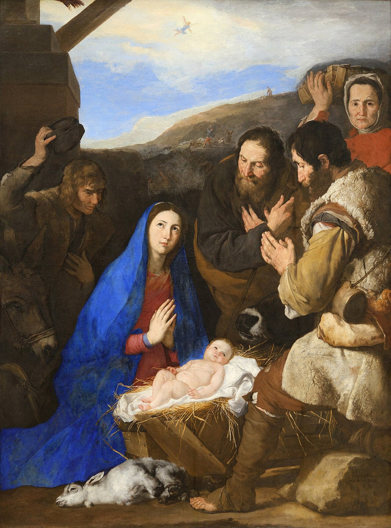 Adorasjonen av hyrdene - Jusepe de Ribera