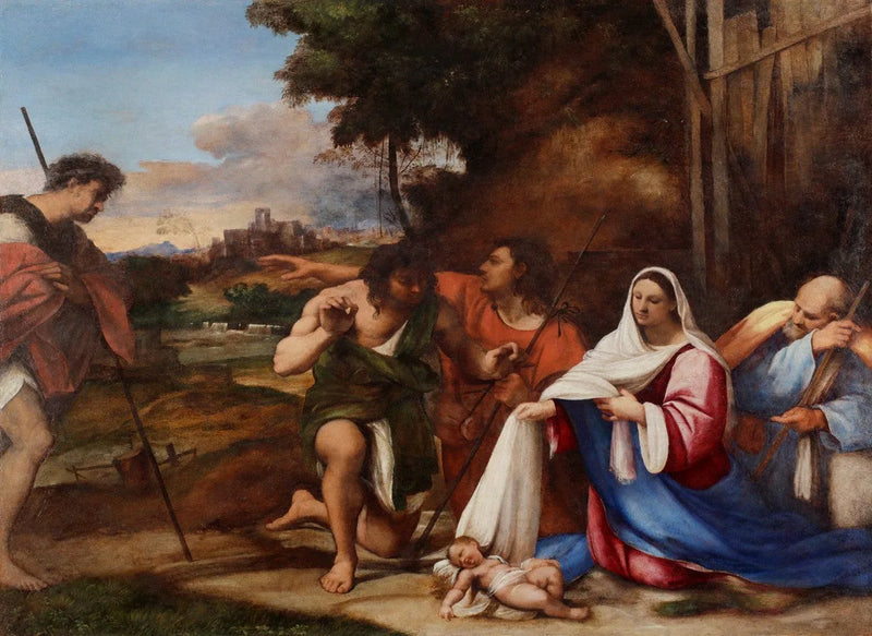 Adorasjonen av hyrdene - Sebastiano del Piombo