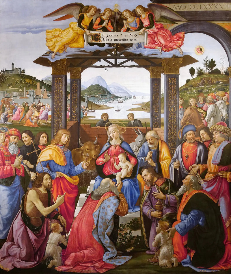 De vise menns tilbedelse - Domenico Ghirlandaio