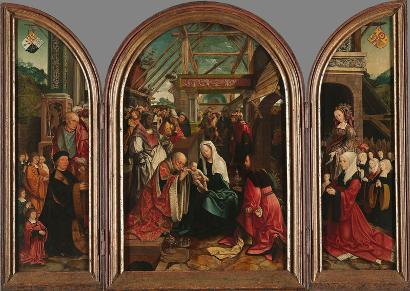 De vise menns tilbedelse - Jacob Cornelisz van Oostsanen