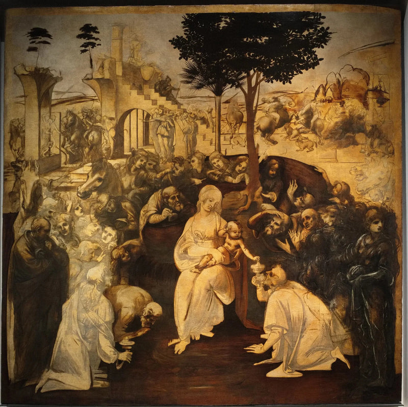 De hellige tre kongers tilbedelse - Leonardo da Vinci