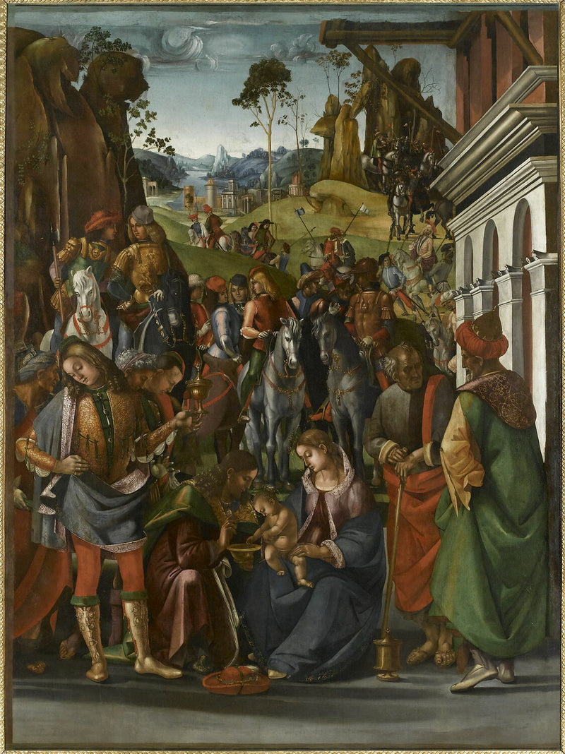 De vise mennenes tilbedelse - Luca Signorelli