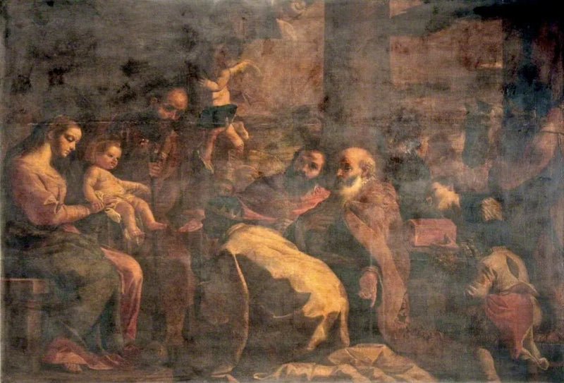 De vise mennenes tilbedelse - Mattia Preti