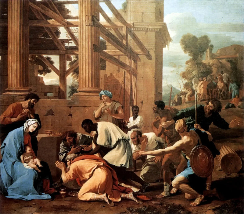 De vise menns tilbedelse - Nicolas Poussin