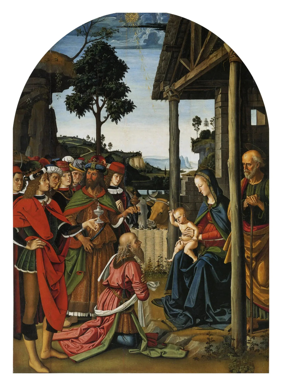 De vise menns tilbedelse - Pietro Perugino