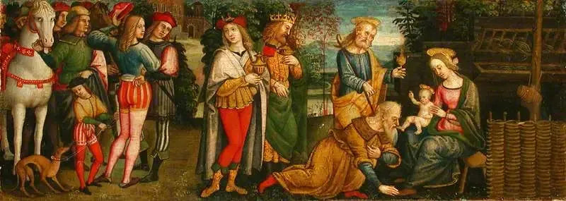 De vise menns tilbedelse - Pietro Perugino