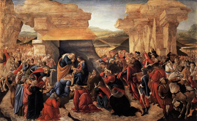 De hellige tre kongers tilbedelse - Sandro Botticelli