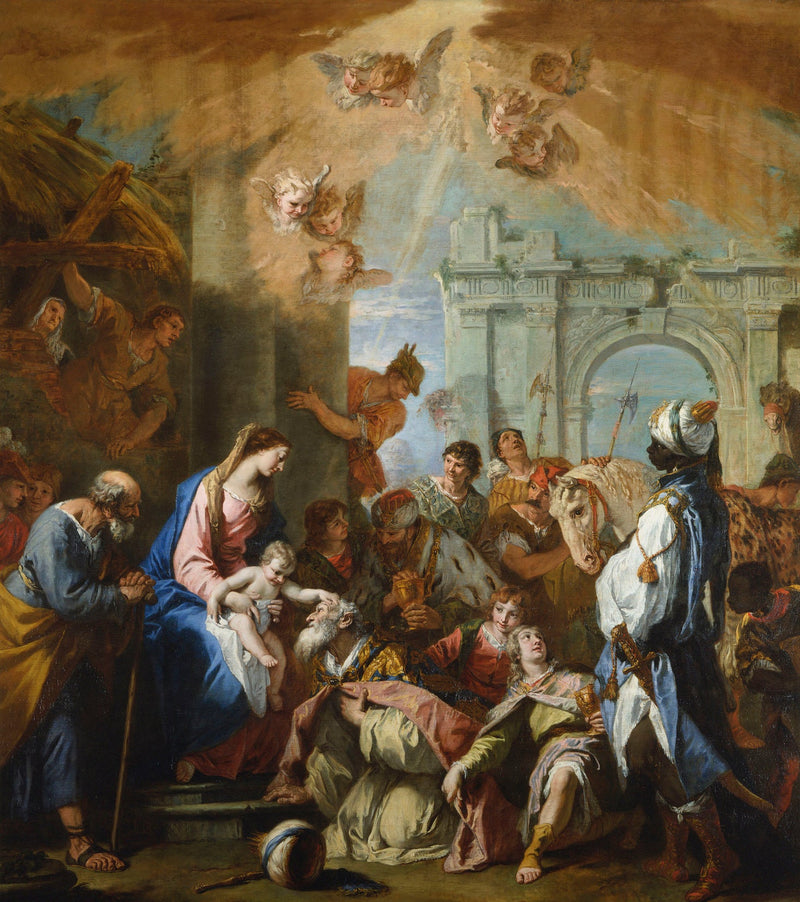 De vise menns tilbedelse - Sebastiano Ricci