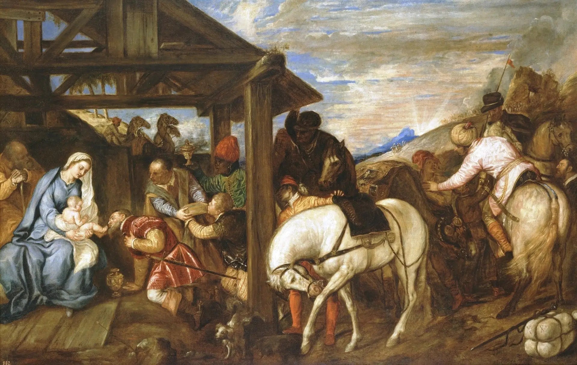 L'Adoration des Mages - Titian image 1 reproduction d’œuvre d’art à l’huile