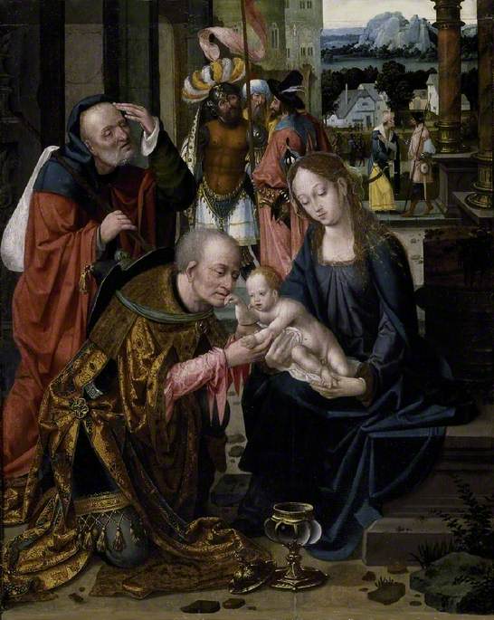 De vise menns tilbedelse - Joos van Cleve