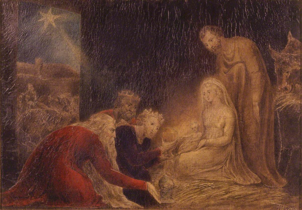 L'Adoration des Rois - William Blake image 1 reproduction artisanale de tableau
