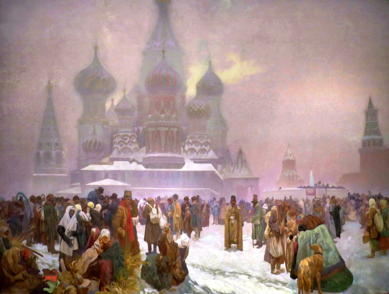 Frigjøringen av de russiske bøndene - Alphonse Mucha
