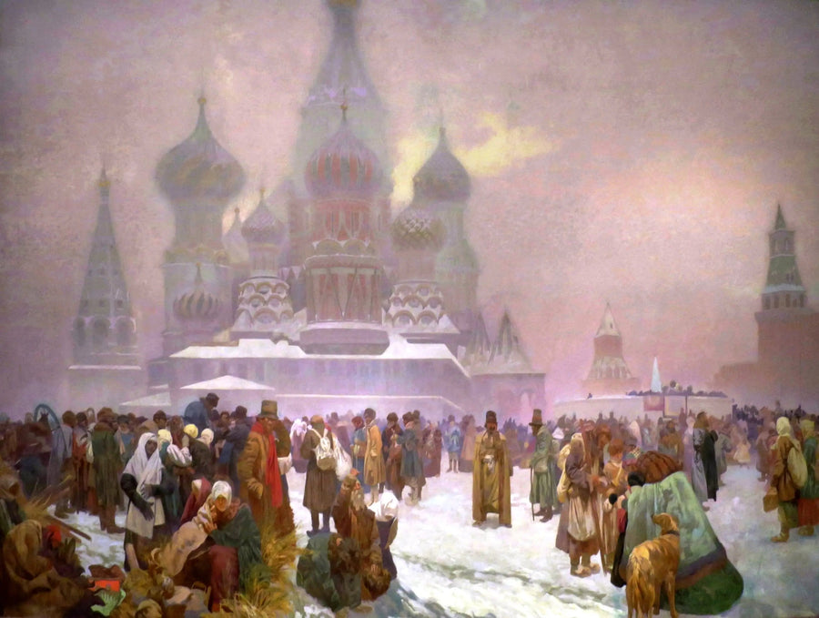 Frigjøringen av de russiske bøndene - Alphonse Mucha