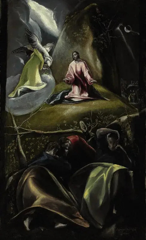 Agonien i oliventrærne-hagen - El Greco