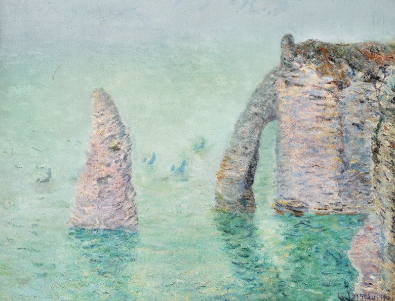 Nålen og den nedre porten (Étretat) - Gustave Loiseau