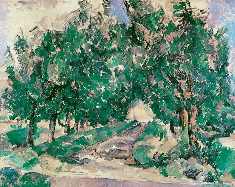 L'Allée au Jas de Bouffan - Paul Cézanne image 1 copie de tableau peinte à la main