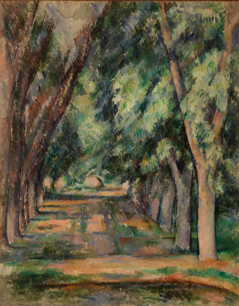 Alléen med kastanjetrær ved Jas de Bouffan - Paul Cézanne