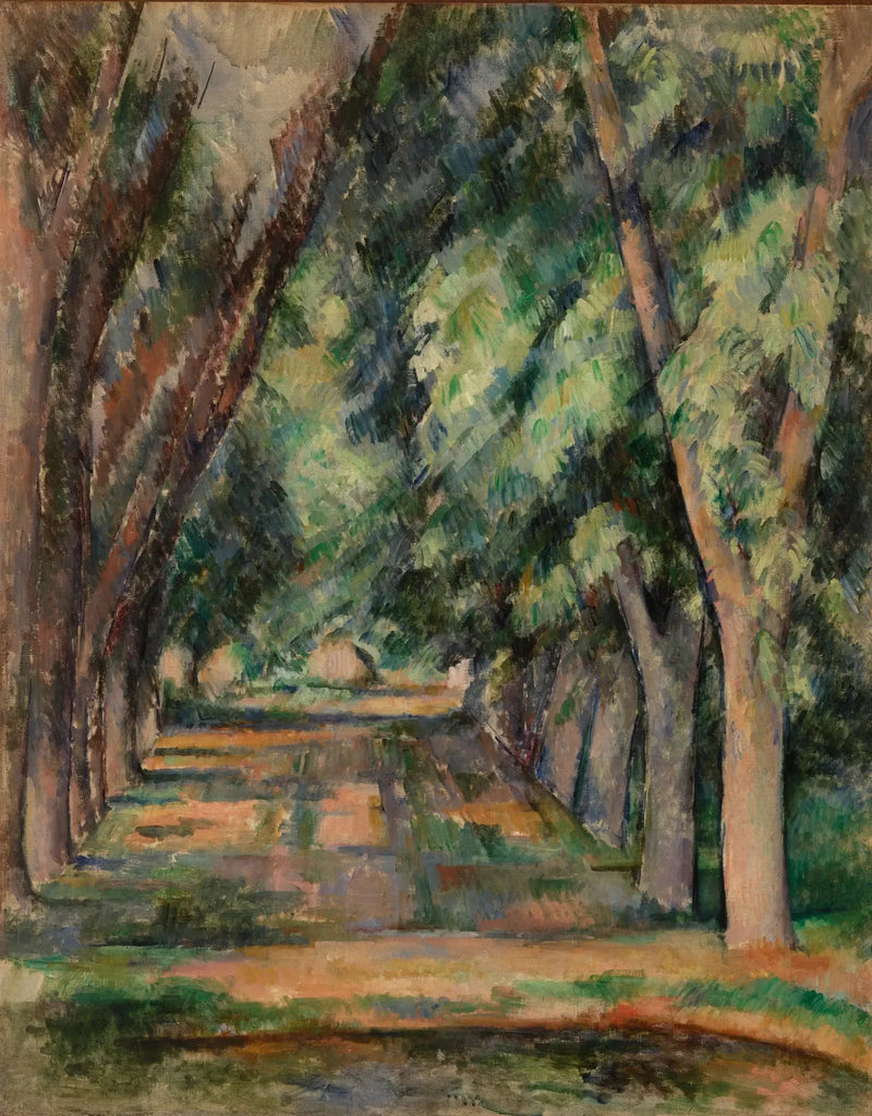 Alléen med kastanjetrær ved Jas de Bouffan - Paul Cézanne