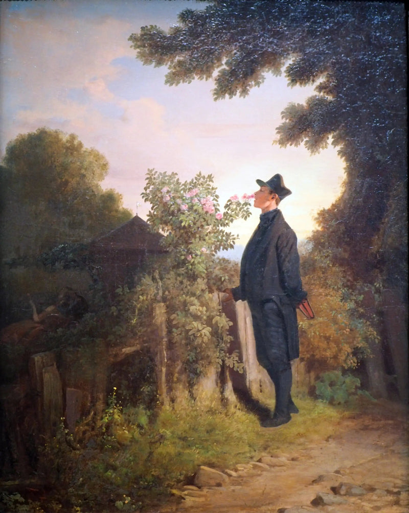 Elskeren av roser - Carl Spitzweg
