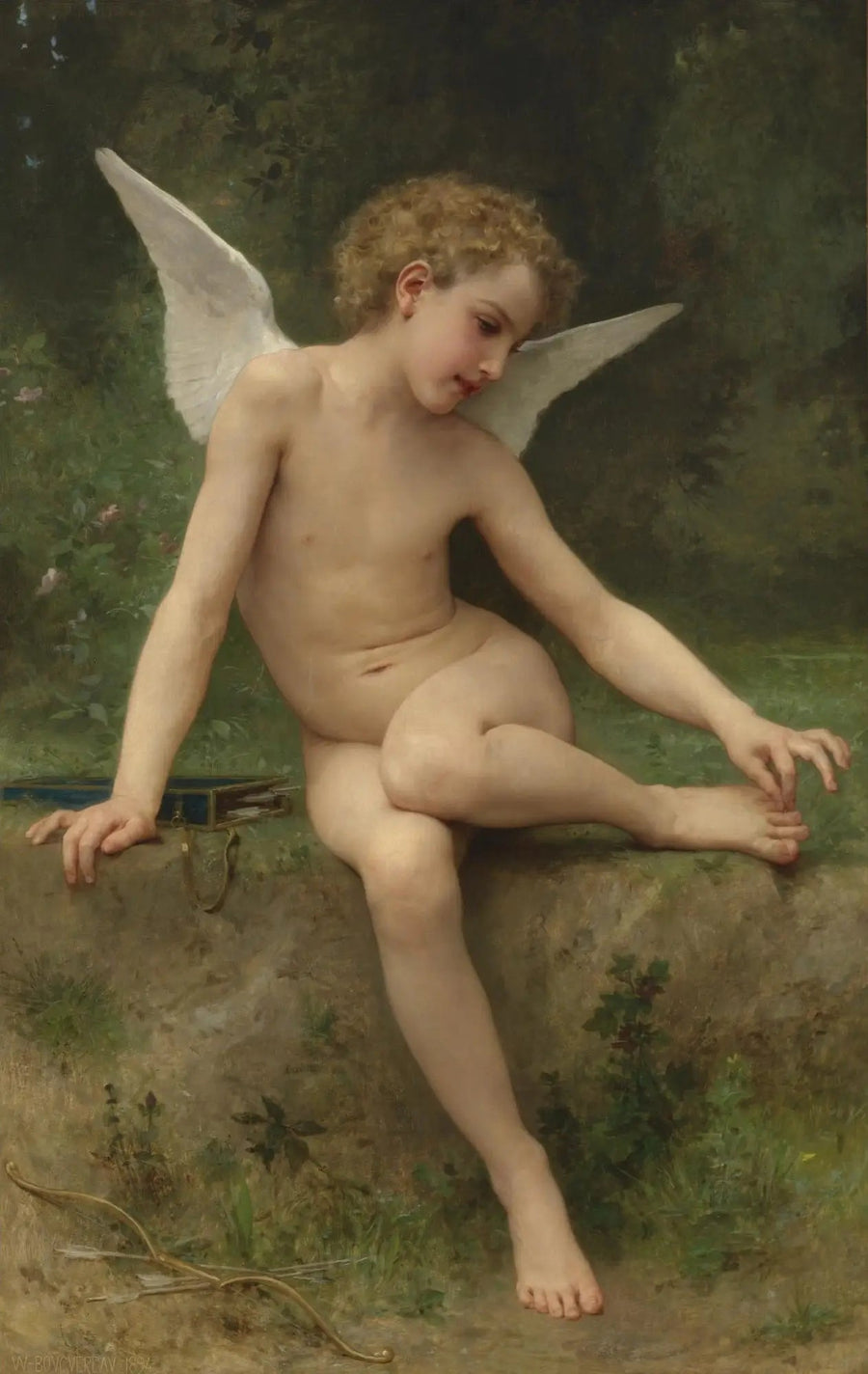 Kjærlighet ved tornet - Bouguereau