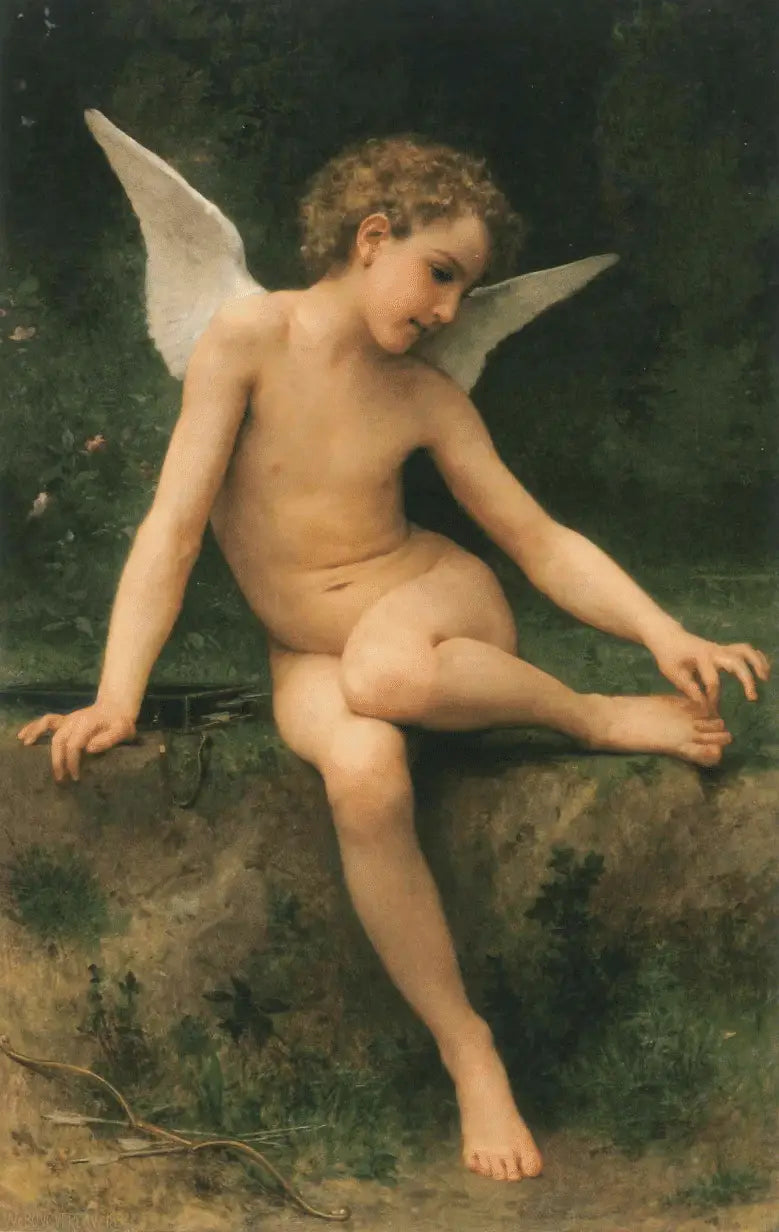 Kjærlighet ved tornet - Bouguereau