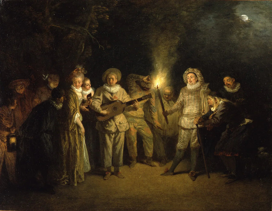 Kjærlighet på Teatro Italiano - Antoine Watteau