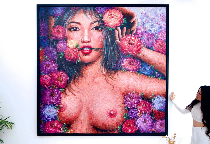 Kjærlighet i blomst | 200 x 200 cm