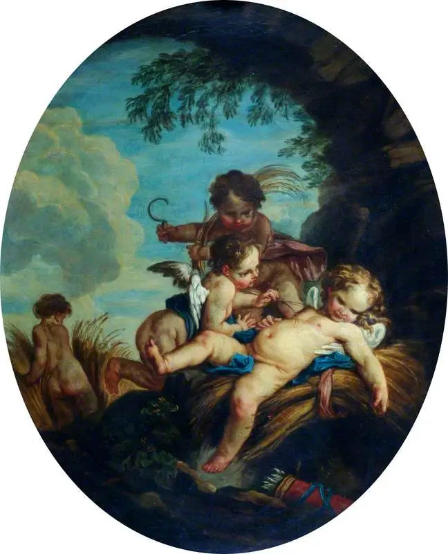 Kjærlighetens høstmann (Cupido høstende) - François Boucher