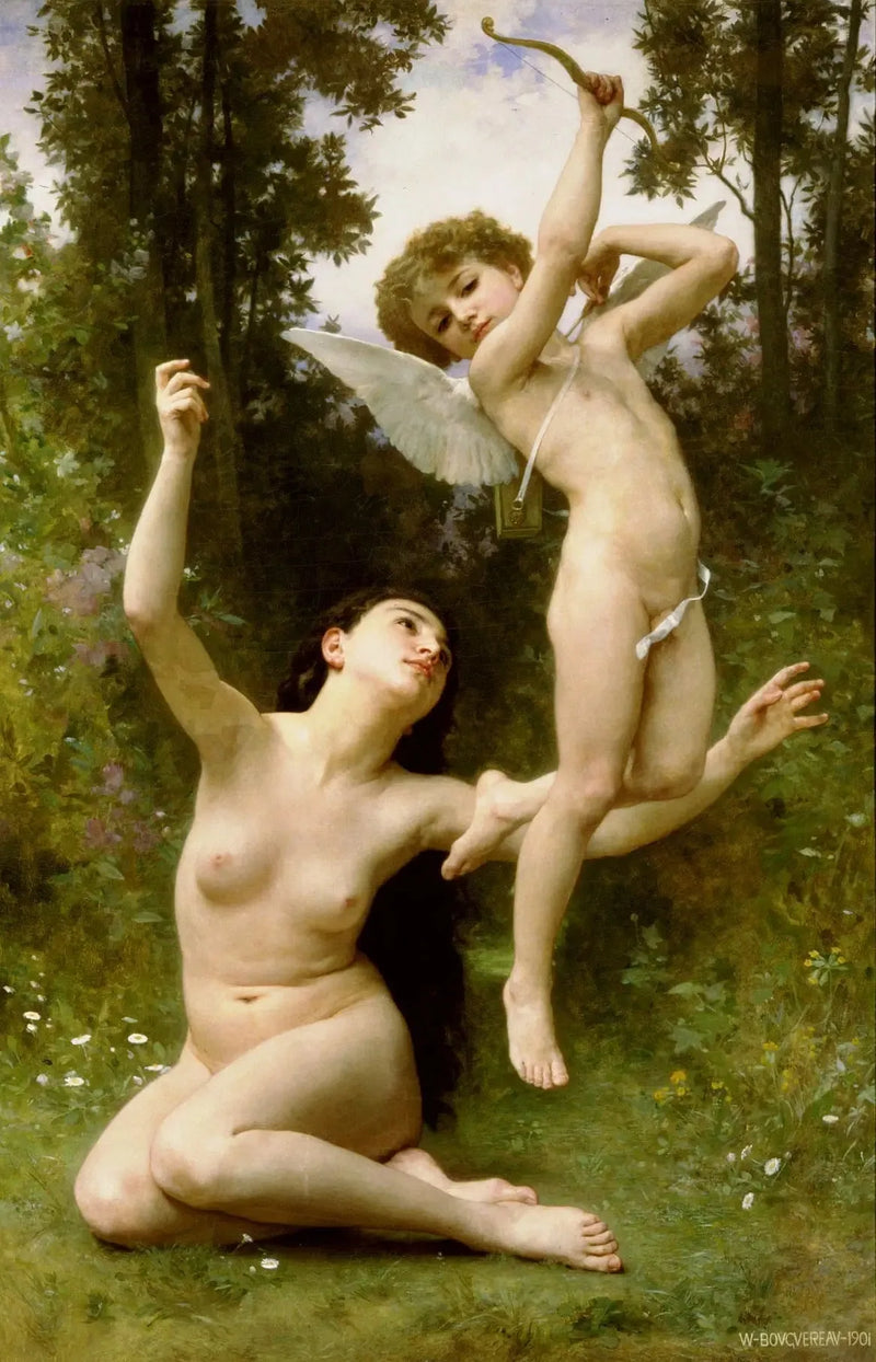 Kjærligheten flyr bort - Bouguereau